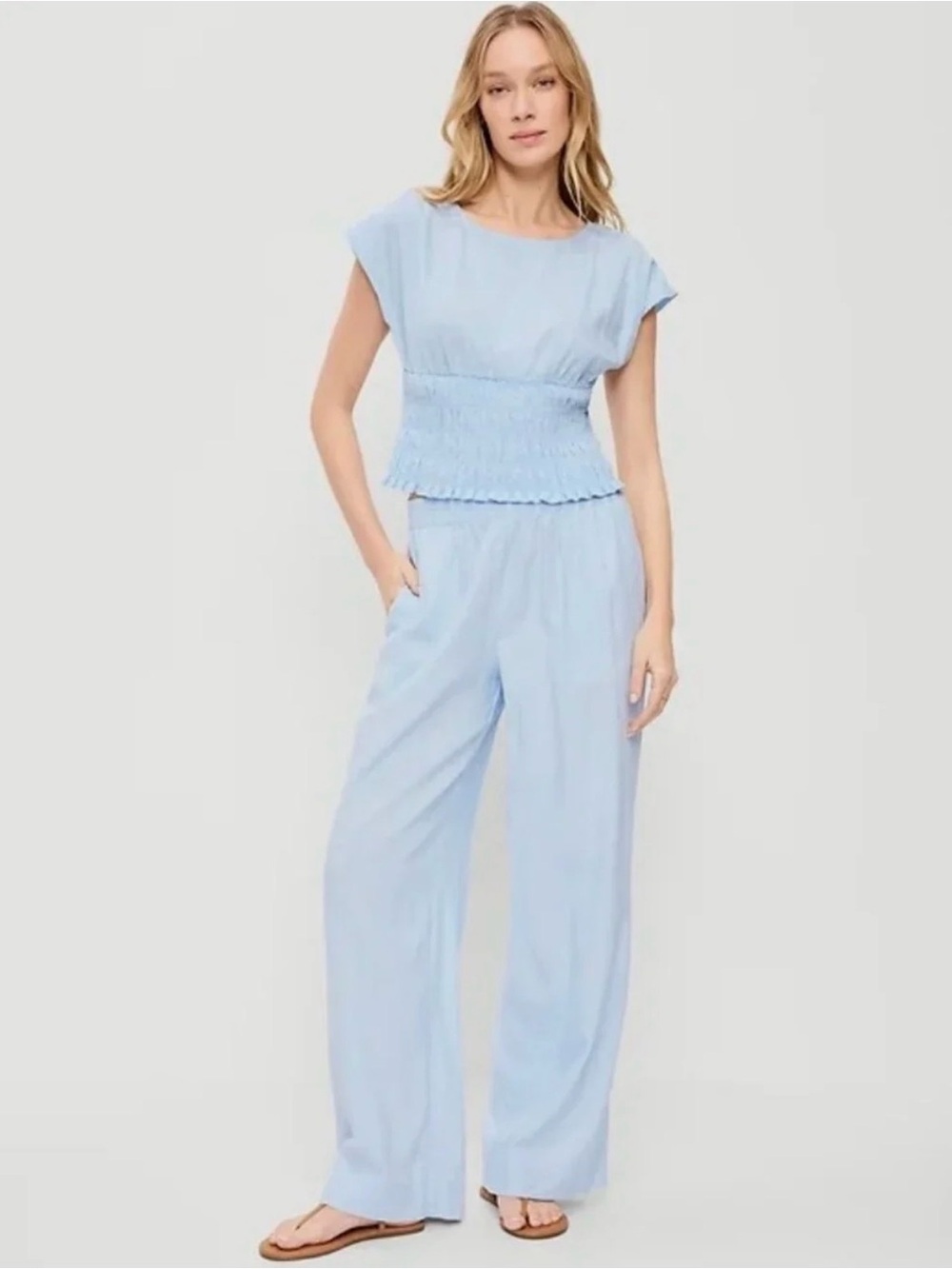 Old Navy Wide-Leg Linen Blend Pants